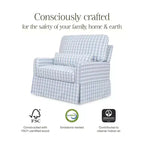 Fauteuil pivotant et planeur confortable Crawford Pillowback « Namesake »