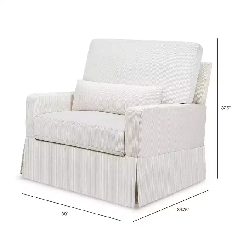 Fauteuil pivotant et planeur confortable Crawford Pillowback « Namesake »
