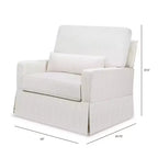 Fauteuil pivotant et planeur confortable Crawford Pillowback « Namesake »
