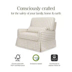 Fauteuil pivotant et planeur confortable Crawford Pillowback « Namesake »
