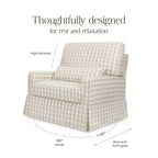 Fauteuil pivotant et planeur confortable Crawford Pillowback « Namesake »