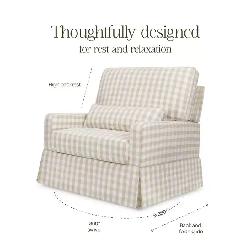Fauteuil pivotant et planeur confortable Crawford Pillowback « Namesake »