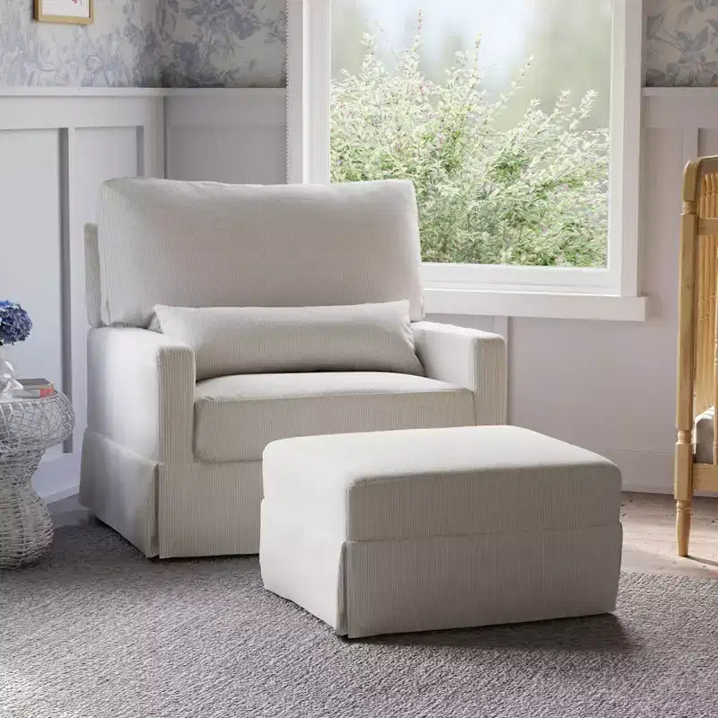 Fauteuil pivotant et planeur confortable Crawford Pillowback « Namesake »