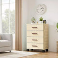 Plastic Drawer Storage On Wheels, Multifunctional Drawer Storage, Pull Out Storage Bins, Easy Assembly, for Bedroom, Office, Living Room