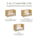 Lit de bébé convertible 3-en-1 Marin avec canne de Namesake