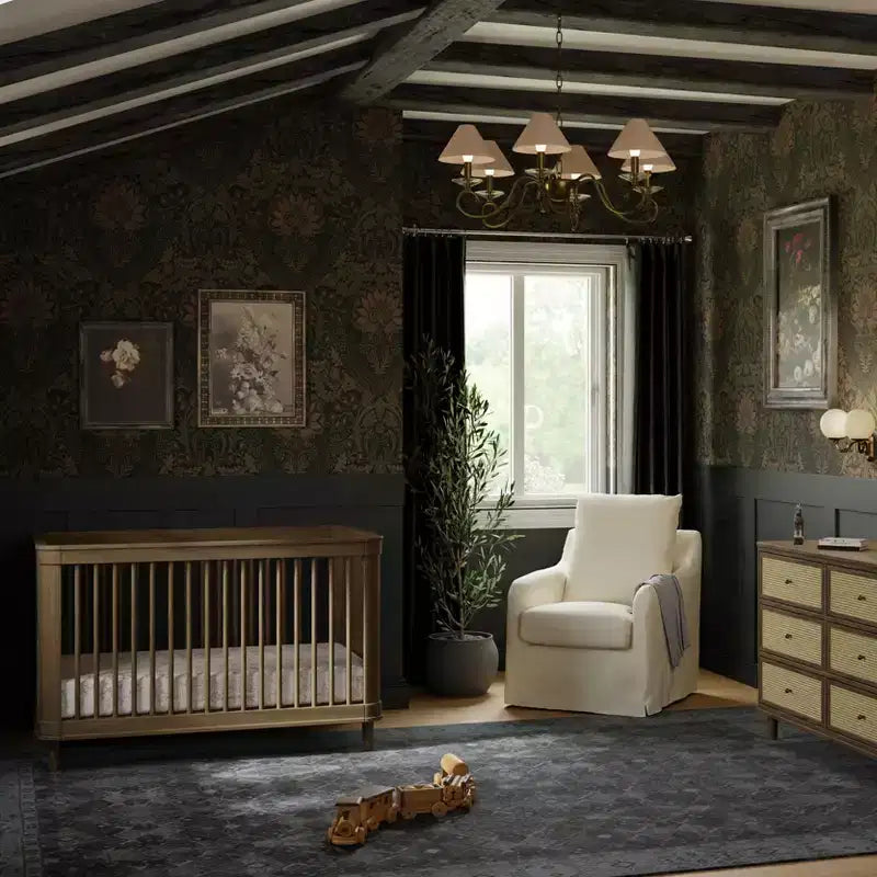 Lit de bébé convertible 3-en-1 Marin avec canne de Namesake