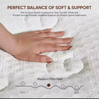 Matelas hybride Tencel de 12 pouces, taille double, mousse à mémoire de forme rafraîchissante et couche moelleuse, livré dans une boîte