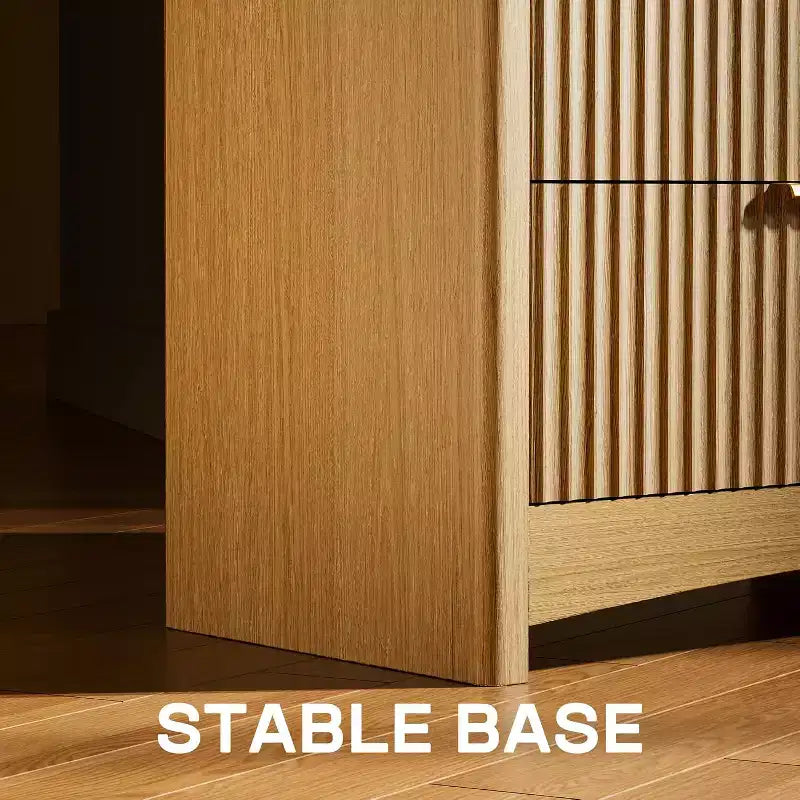 Commode en bois à 7 tiroirs avec glissières fluides, solution de rangement moderne pour chambres à coucher, salons et couloirs