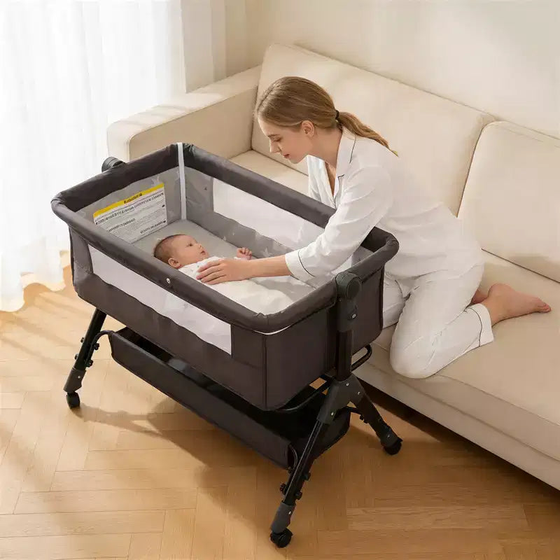 Kmaier Berceau Cododo 3 en 1, Cododo Bébé Pliable Facile à Monter et Transporter
