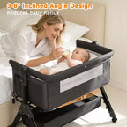 Kmaier Berceau Cododo 3 en 1, Cododo Bébé Pliable Facile à Monter et Transporter