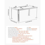 Support au sol VEVOR pour mini-split, support réglable anti-vibration pour climatiseur mini-split sans conduit de 9000-24000 BTU, blanc