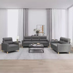 Sofa Set Dark grey Fabric (100% polyester), metal, textilene, plywood