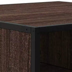 Table basse de rangement Clihome, table moderne carrée avec compartiment caché spacieux, finition mate