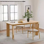 Table à manger carrée noire de 170 cm pour plusieurs personnes, idéale pour la salle à manger et le salon.