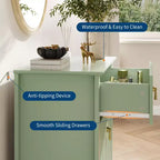 Commode GustoWave pour chambre à coucher avec 3 tiroirs, commode moderne de 71 cm de large avec poignée métallique, organisateur de tiroirs en bois pour chambre à coucher, salon