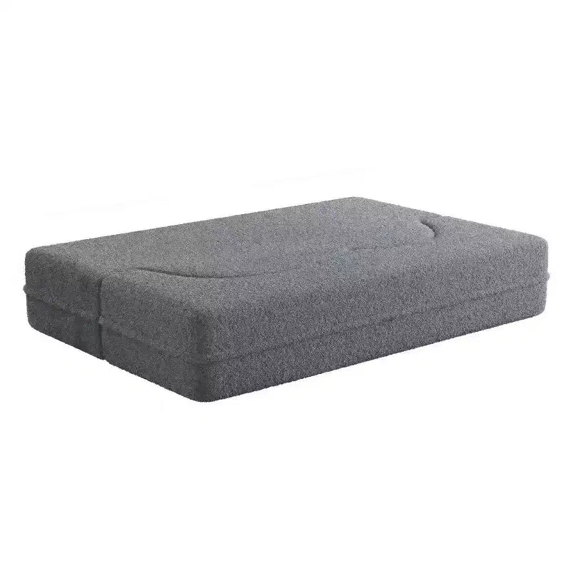 Canapé-lit convertible Boucle Homy Casa avec design incurvé et coussins moelleux, pour salon ou chambre d'amis