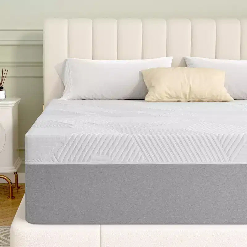 Matelas Wuleitex 10 pouces confortable en mousse à mémoire de forme, matelas à trois couches en mousse respirante de haute qualité, avec housse amovible