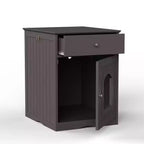 Cat Litter Box Furniture with Drawers, Concealed Litter Box Cabinet, Wooden Cat Grooming Station for Bedrooms and Living Rooms
