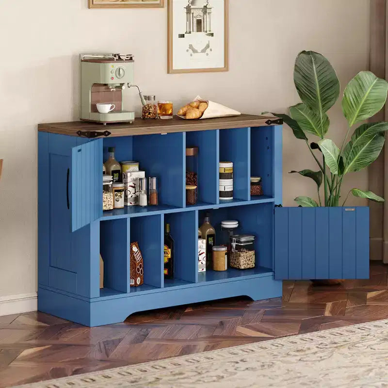 CuisinSmart Meuble tourne-disque 99 cm avec rangement vinyle, meuble de rangement pour disques vinyles avec 2 portes de grange, jusqu'à 450 albums pour salon et salle de musique
