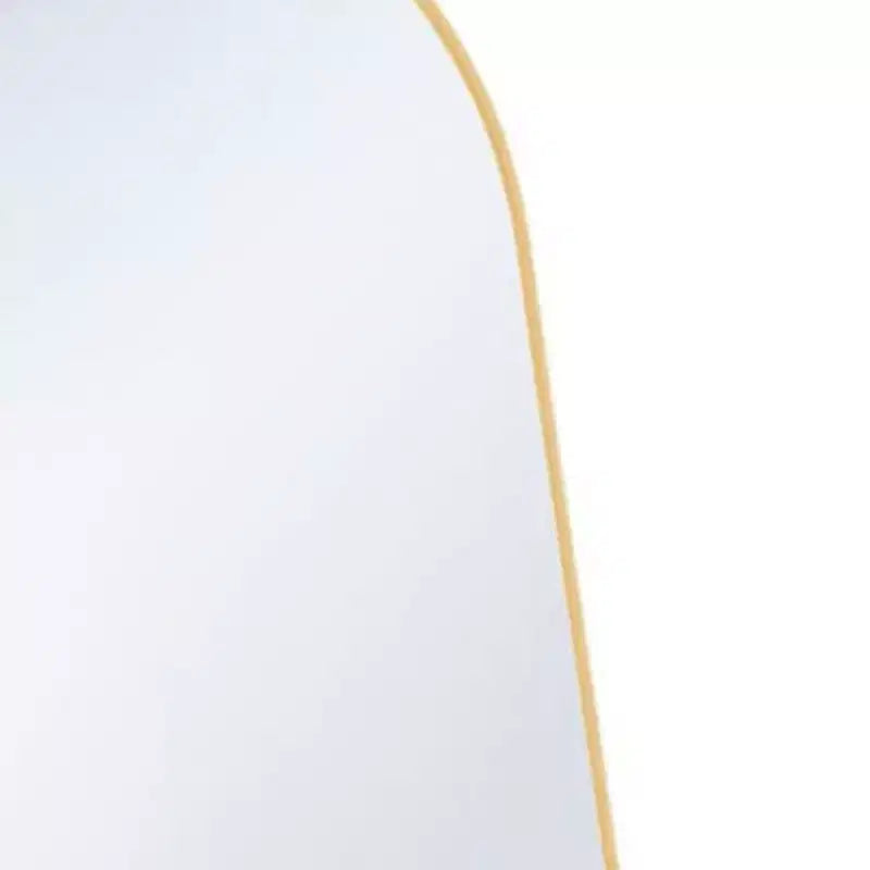 Miroir pleine longueur HomeRoots 59 po en arche, en métal doré, à poser et mural
