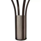Table d'appoint, guéridon ou table de chevet pour la maison – Plateau élégant en marbre avec piédestal cylindrique en pierre pour grands ou petits espaces – Bronze et cuivre 24