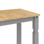 Clihome Table à manger de style ferme en pin pour 4 personnes, rustique, idéale pour les repas en famille et les réunions informelles