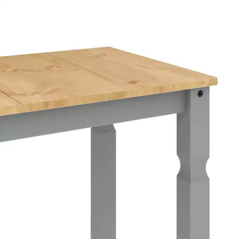 Clihome Table à manger de style ferme en pin pour 4 personnes, rustique, idéale pour les repas en famille et les réunions informelles