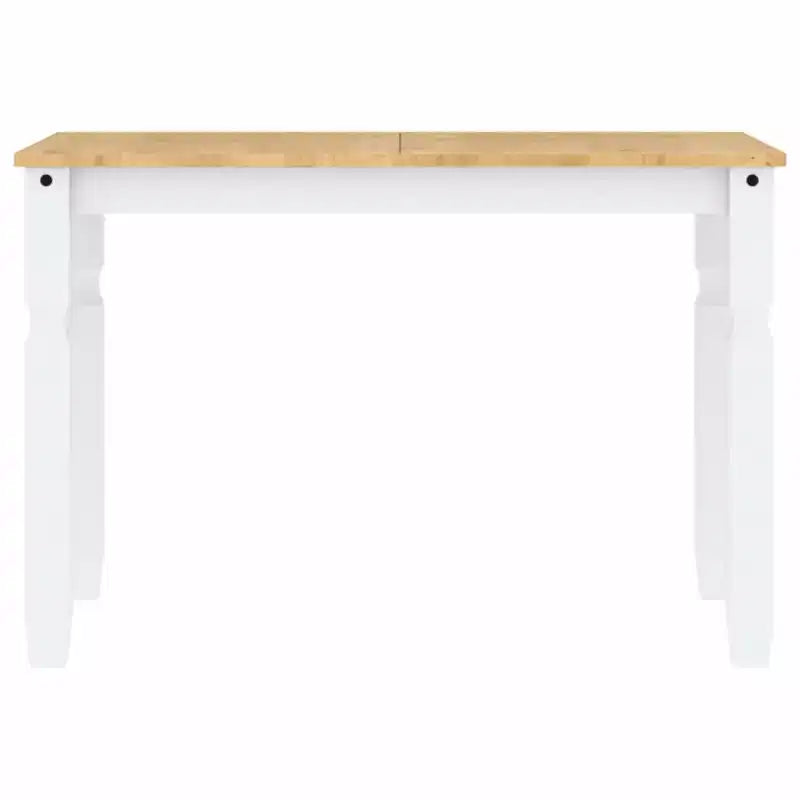 Clihome Table à manger de style ferme en pin pour 4 personnes, rustique, idéale pour les repas en famille et les réunions informelles