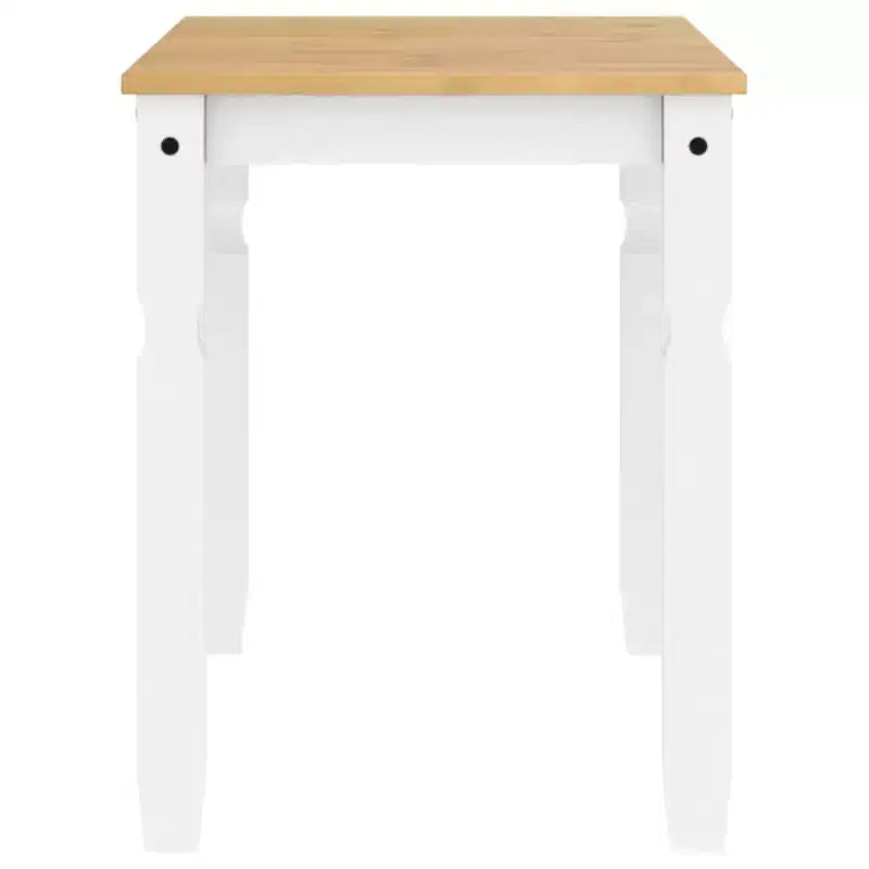 Clihome Table à manger de style ferme en pin pour 4 personnes, rustique, idéale pour les repas en famille et les réunions informelles