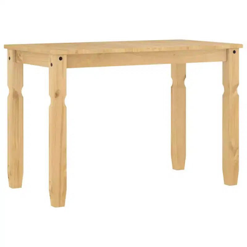 Clihome Table à manger de style ferme en pin pour 4 personnes, rustique, idéale pour les repas en famille et les réunions informelles