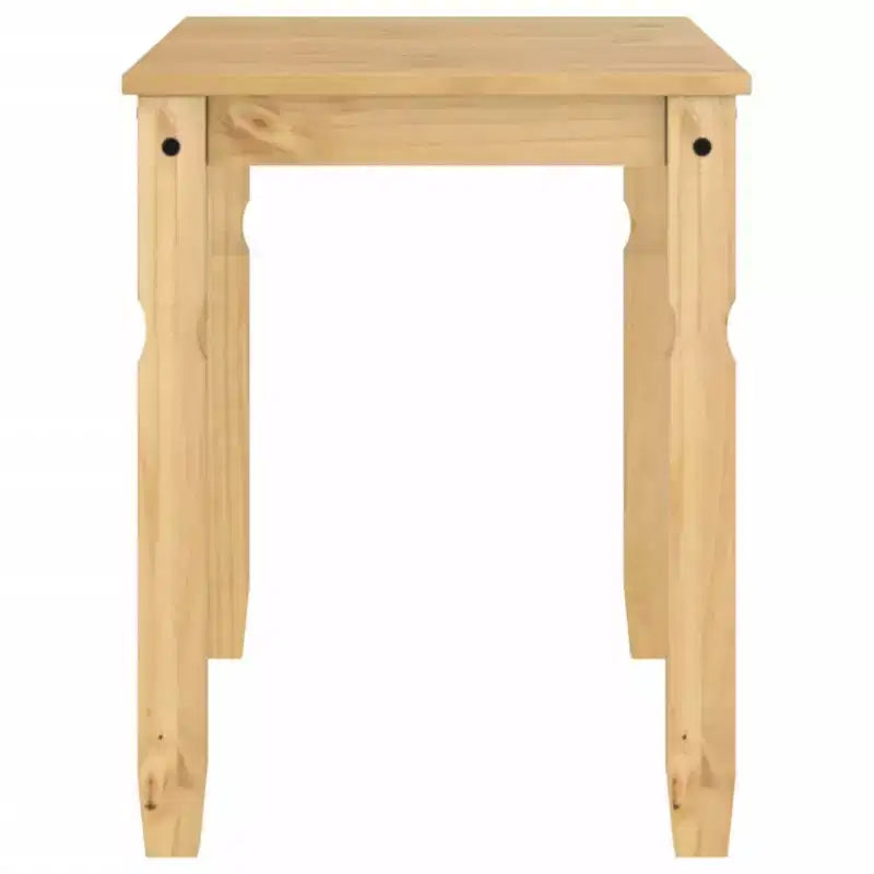 Clihome Table à manger de style ferme en pin pour 4 personnes, rustique, idéale pour les repas en famille et les réunions informelles