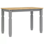 Clihome Table à manger de style ferme en pin pour 4 personnes, rustique, idéale pour les repas en famille et les réunions informelles