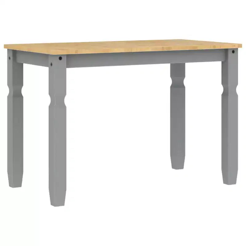 Clihome Table à manger de style ferme en pin pour 4 personnes, rustique, idéale pour les repas en famille et les réunions informelles
