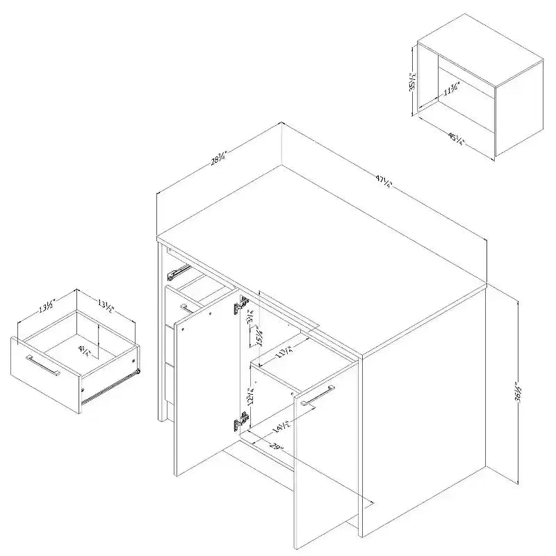 HomeStock Îlots de cuisine en mélamine de 92,7 cm de haut avec 2 portes et 1 étagère