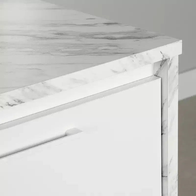 HomeStock Îlots de cuisine en mélamine de 92,7 cm de haut avec 2 portes et 1 étagère