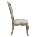 Lot de 2 chaises de salle à manger Royal Hampton de 27 pouces, velours, ton platine antique