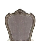 Lot de 2 chaises de salle à manger Royal Hampton de 27 pouces, velours, ton platine antique