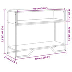 Clihome Table Console Sonoma Moderne, Chaleureuse et Spacieuse pour Entrée, Table de Couloir Robuste