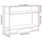 Clihome Table Console Sonoma Moderne, Chaleureuse et Spacieuse pour Entrée, Table de Couloir Robuste