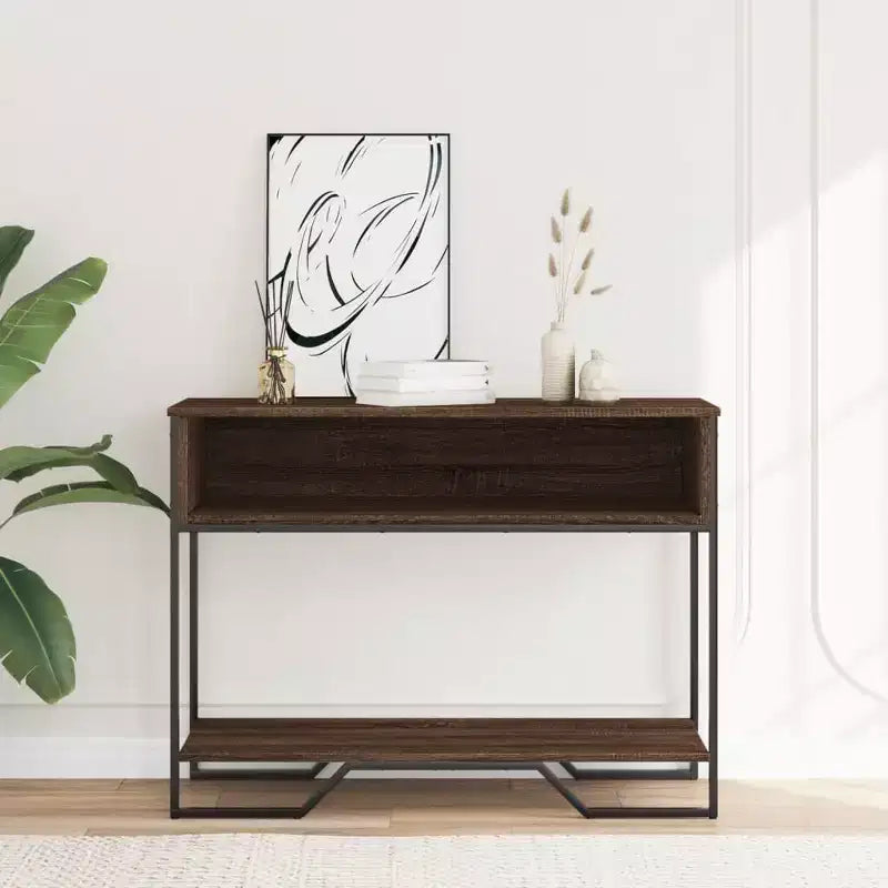 Clihome Table Console Sonoma Moderne, Chaleureuse et Spacieuse pour Entrée, Table de Couloir Robuste