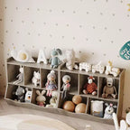 Organisateur et étagère en bois – Bibliothèque à 5 sections, meuble pour crèche, chambre de bébé, placard pour tout-petits pour la maternelle, la salle de jeux ou la chambre à coucher