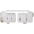 Buffet Bahut de Rangement avec 3 Tiroirs et 3 Portes, Étagères, Console, Meuble de Rangement de Ferme, Bar, Meuble à Vins