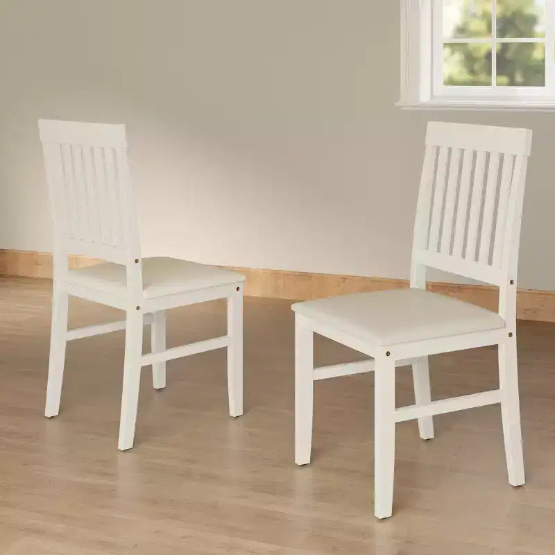 Heynemo Chaises de Salle à Manger en Bois, Lot de 2, Chaises Modernes avec Pieds en Bois Massif, Capacité de 159 kg, Siège d'Appoint en Similicuir pour Cuisine