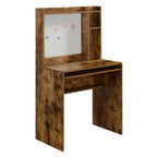 HomeStock 28 in.H Gray Color Metal Computer Desks with Open Storage Shelf
