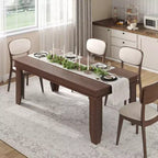 Grande table à manger de style ferme de 180 cm, pour 6 à 8 personnes, convient aux salons, salles à manger et appartements.