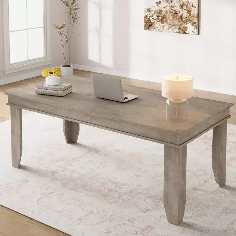 Grande table à manger de style ferme de 180 cm, pour 6 à 8 personnes, convient aux salons, salles à manger et appartements.