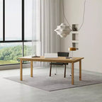 Table multifonctionnelle en bois Famapy - Grande table de salle à manger en bois, espace de travail spacieux et robuste pour le bureau à domicile et le salon