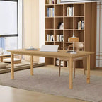 Table multifonctionnelle en bois Famapy - Grande table de salle à manger en bois, espace de travail spacieux et robuste pour le bureau à domicile et le salon