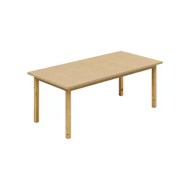 Table multifonctionnelle en bois Famapy - Grande table de salle à manger en bois, espace de travail spacieux et robuste pour le bureau à domicile et le salon