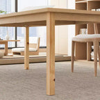 Table multifonctionnelle en bois Famapy - Grande table de salle à manger en bois, espace de travail spacieux et robuste pour le bureau à domicile et le salon